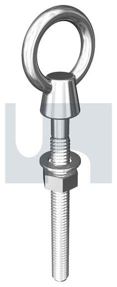 EYE BOLT WITH COLLAR KIT SS 316 M12 X 120 MM C/W NUT + WASHER